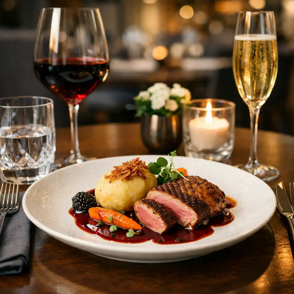 Gastronomické menu a elegantní interiér restaurace Eventoria